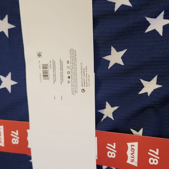 Levi's Red and Blue Patriotic Short Sleeve Tees - Picture 5 of 5